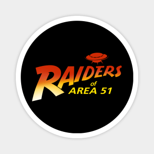 Raiders Of Area 51 UFO Alien Conspiracy Magnet